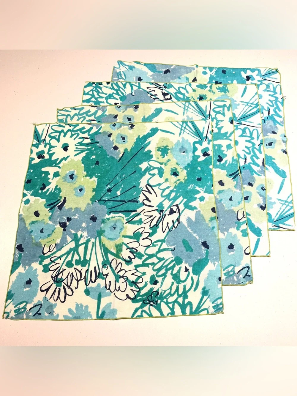 Vintage Vera Napkins - Abstract Floral - Set of 4